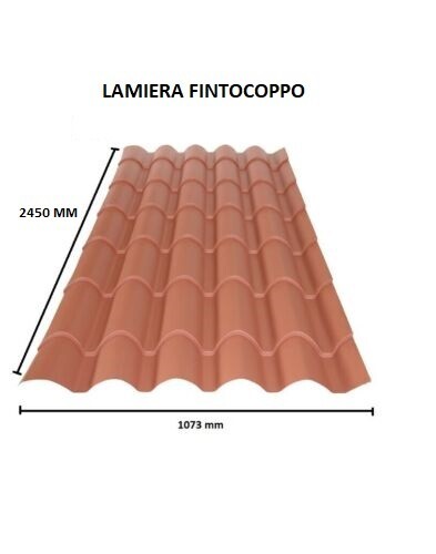 Lamiera ondulata finto - lamiera, coppo