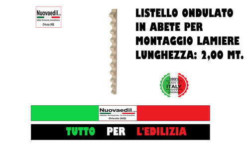 Listello odulato abete - odulato,