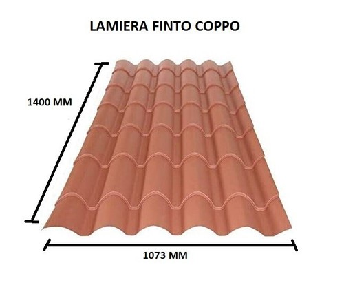Lamiera ondulata finto coppo - lamiera,